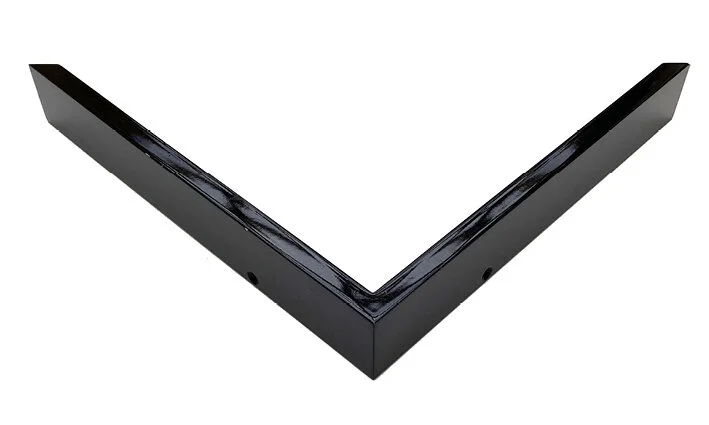 Black clearance metal frame